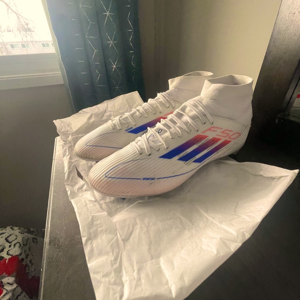 Soccer Adidas cleats new brand used 3 game only